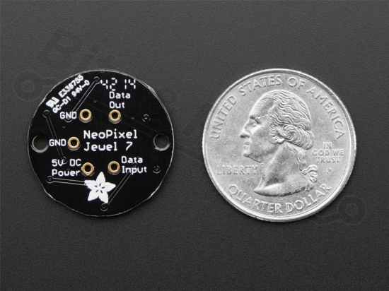 LED Ring NeoPixel Jewel - 7x WS2812 5050 RGB LEDs - Adafruit 2226